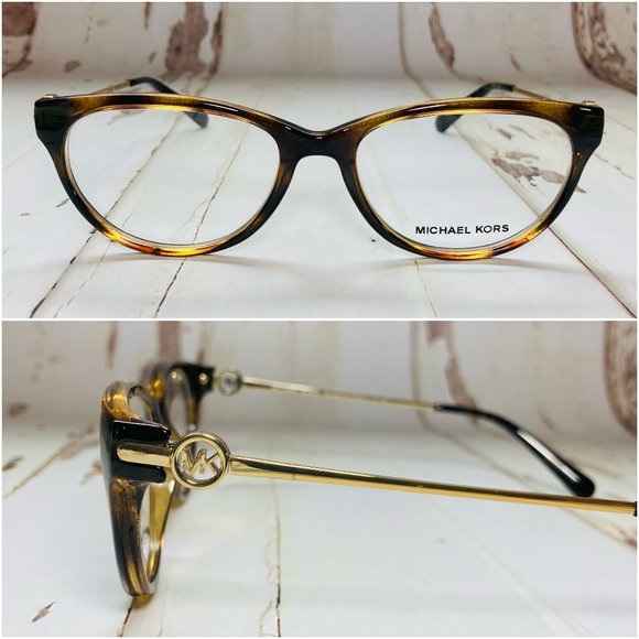 Michael Kors Cat Eye Tortoise Gold Eyeglasses NWOT